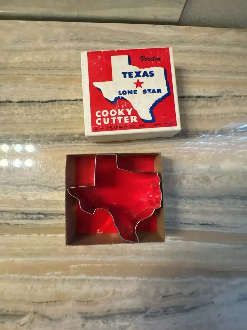 Vintage Veritos Texas Lone Star Cooky Cutter in Original Box G.M. Thurnauer Co.